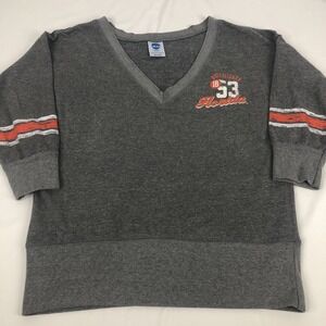 Ladies Florida Sweatshirt - Establish 1853 Gray - 3/4 sleeves - Large